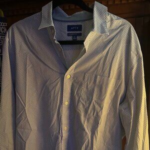 APT.9 Premier Flex Untucked Fit XL Dress Shirt